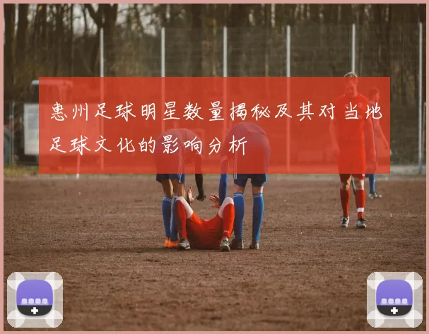 惠州足球明星数量揭秘及其对当地足球文化的影响分析
